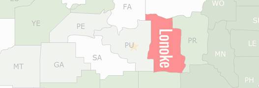 Lonoke County Map