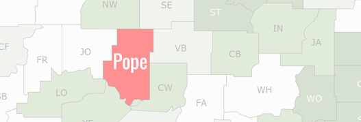 Pope County Map